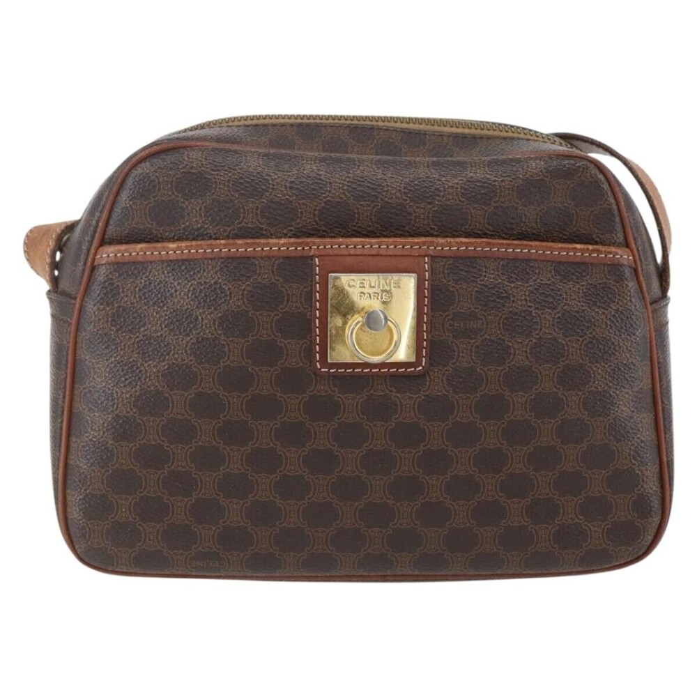 Celine Vintage Macadam Canvas and Leather